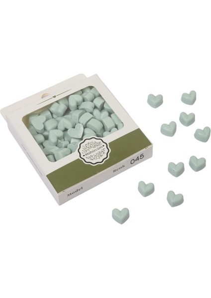 Mühür Mumu Eritme Kalp Boncuk Paket Model No: 45 Camgöbeği Pastel