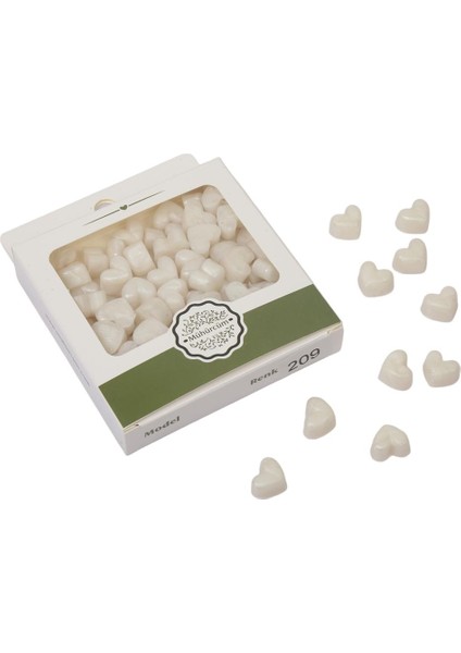 Mühür Mumu Eritme Kalp Boncuk Paket Model No: 209 Sedef Beyaz