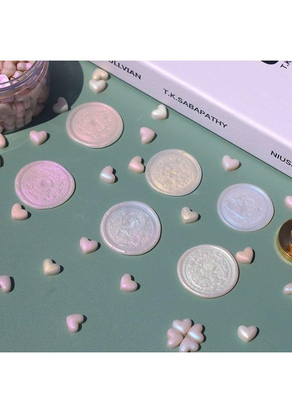 Mühür Mumu Eritme Kalp Boncuk Paket Model No: 209 Sedef Beyaz modelleri