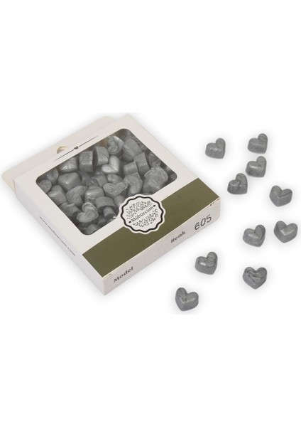Mühür Mumu Eritme Kalp Boncuk Paket Model No: 605 Gümüş