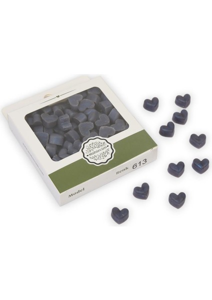Mühür Mumu Eritme Kalp Boncuk Paket Model No: 613 Saten Lacivert