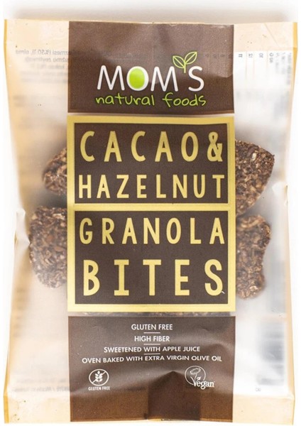 Mom's Cacao & Hazelnut Granola Bites ( Vegan - Gluten Içermez) 40 G