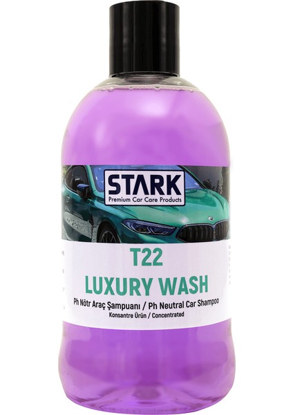 T22 Luxury Wash Ph Nötr Araç Şampuanı 500ML