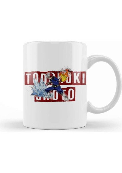 Todoroki Half Half Todoroki Shoto Kupa Bardak Porselen