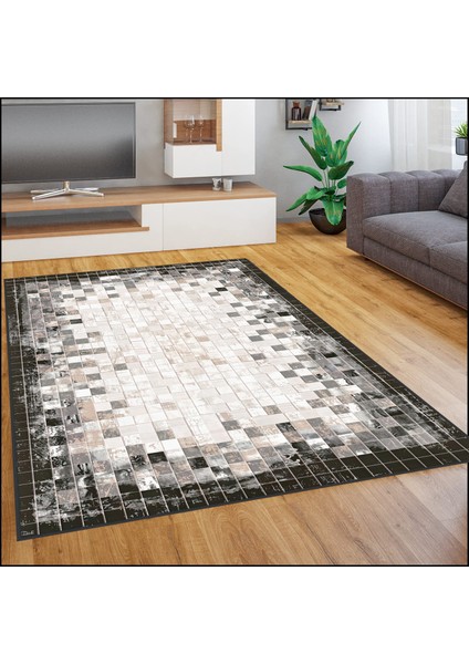 Dijital Baskı Yıkanabilir Kaymaz Taban Salon Halısı Rvg0666