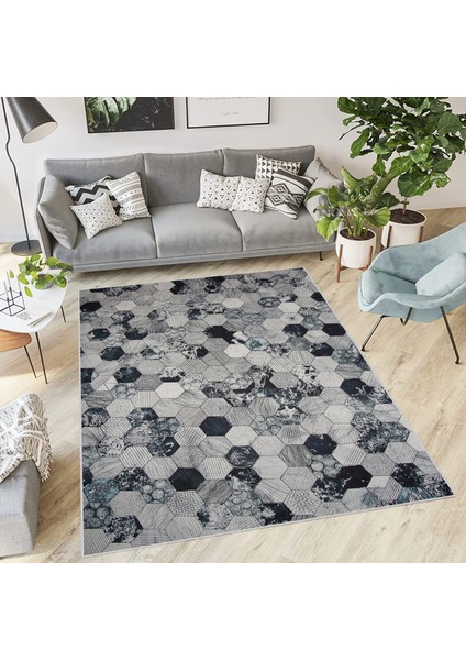 Dijital Baskı Yıkanabilir Kaymaz Taban Salon Halısı Rvg1865-Sd162