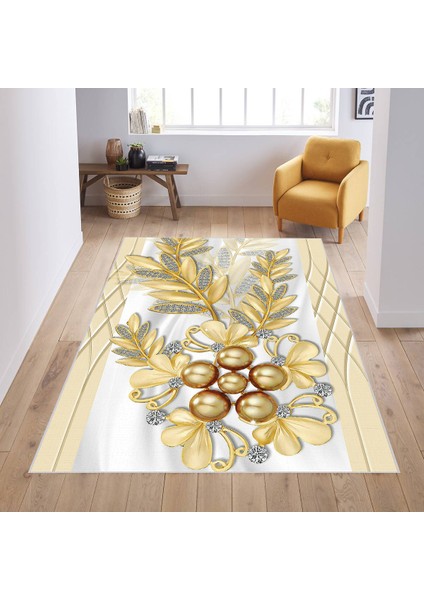 Dijital Baskı Yıkanabilir Kaymaz Taban Salon Halısı Rvg1841-Sm241