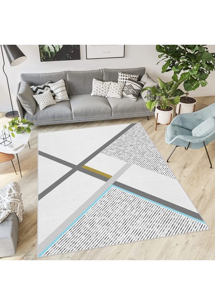 Dijital Baskı Yıkanabilir Kaymaz Taban Salon Halısı Rvg1852-Sm365