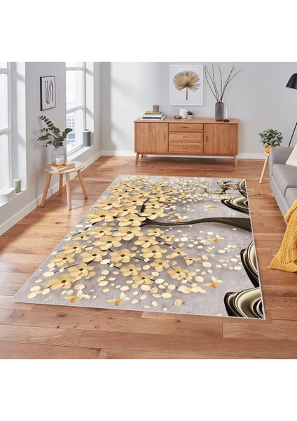 Dijital Baskı Yıkanabilir Kaymaz Taban Salon Halısı Rvg1849-Sm234