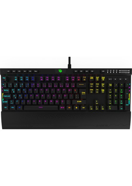 K3 Pro RGB Mekanik Türkçe Kablolu Oyuncu Klavyesi