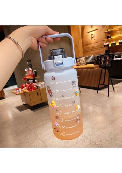 2000 ml Büyük Kapasiteli Spor Su Şişesi (Yurt Dışından)