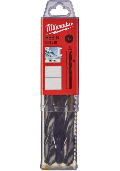 T4932363544 Metal Matkap Ucu Hss-R 11X 142MM 5li