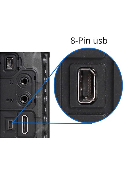 MF-DK35 8-Pin (Uc-E6) Kamera Aktarım Kablosu 5m (Bağlantı Kablosu) fiyatları