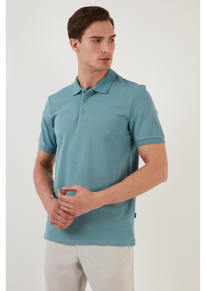 % 100 Pamuk Düğmeli Polo T Shirt Erkek Polo 5902127