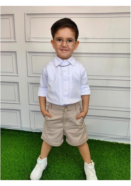 Gabardin Kardeş Kombin Şortlu Erkek Çocuk Takım indirimleri
