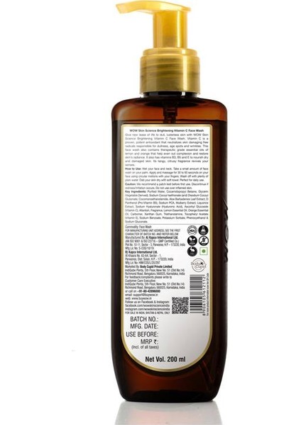 C Vitamin Yüz Yıkama Jeli 200 ml