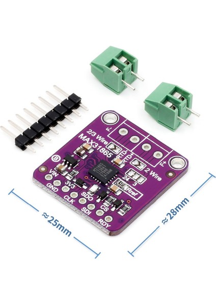 MAX31865 Thermocouple Modül RTD Sıcaklık Isı Sensör Okuyucu 15 Bit ADC SPI PT1000