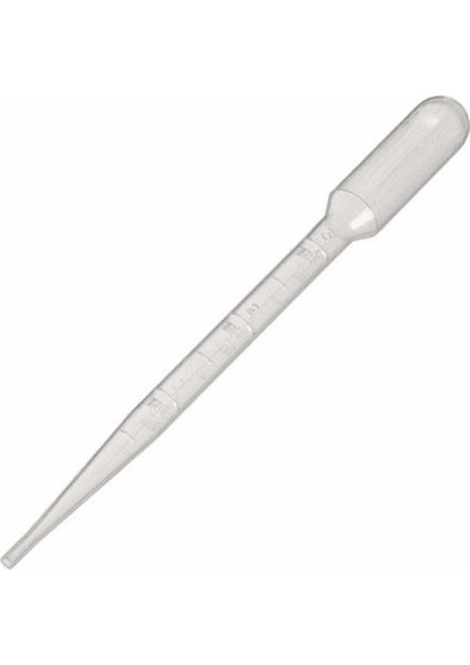 Pastör Pipet Steril 3 ml - Plastik - 100 Adetlik Paket