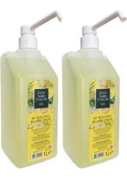 Klasik Limon Kolonyası Sprey Başlıklı 1 Lt X 2