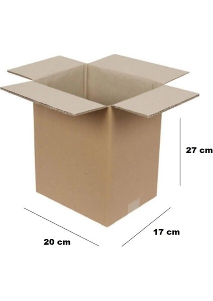 Çift Oluklu Bc Dalga Koli Kutu 27X20X17 cm 100 Adet fiyatları