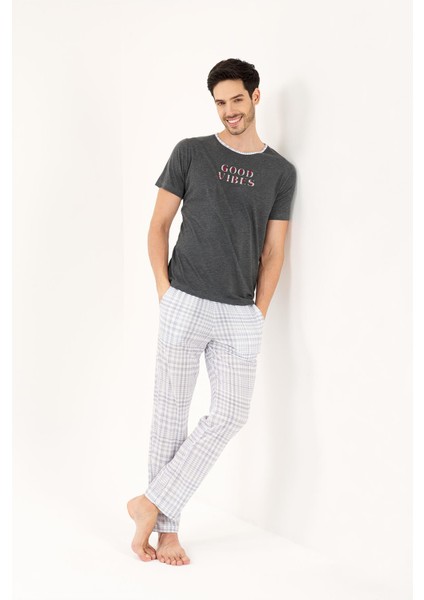 Yeni Inci Yarım Kol Erkek Pijama Takım EPJ839