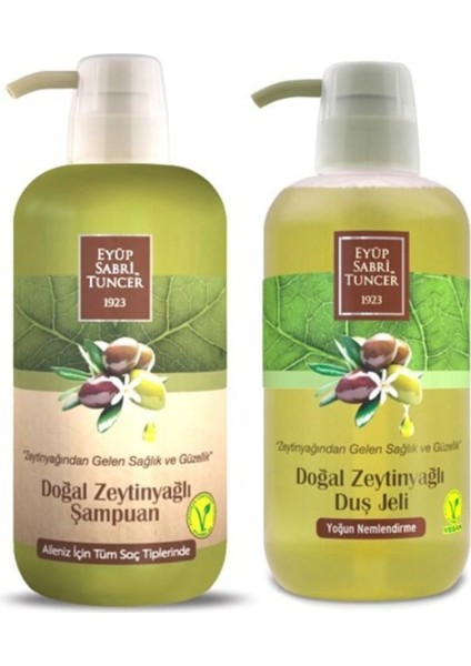 Doğal Zeytinyağlı Şampuan Ve Duş Jeli 600 Ml