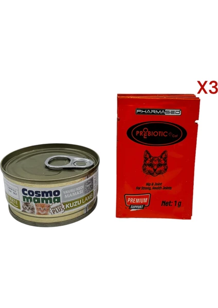 Cosmo Mama Yavru Kedi Kuzu Etli 85 Gr+ Probiyotik