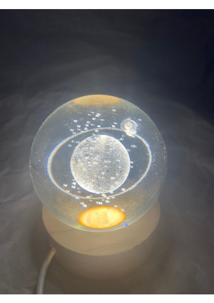3D LED Işık Cam Küre