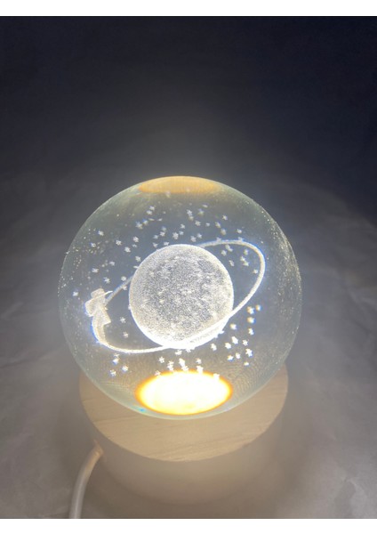 3D LED Işık Cam Küre