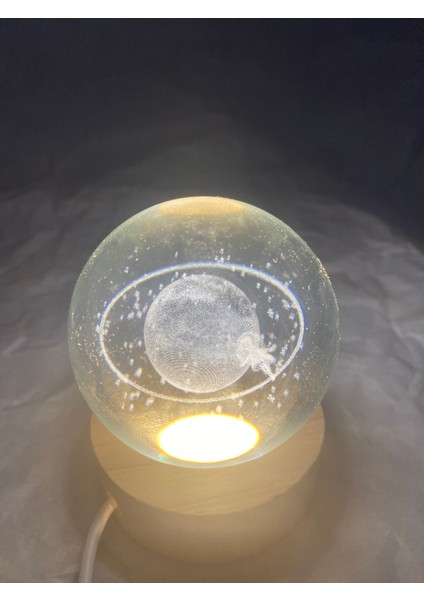 3D LED Işık Cam Küre