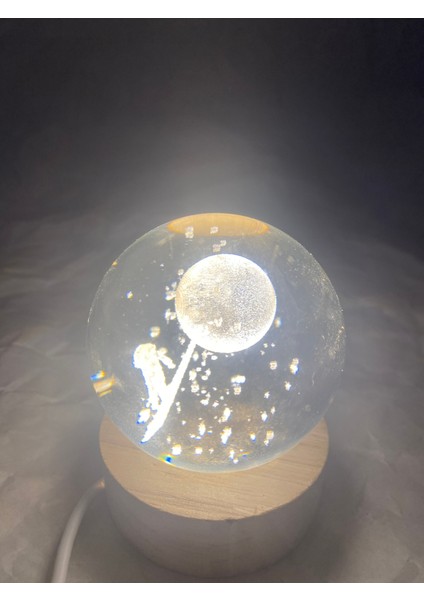 3D LED Işık Cam Küre