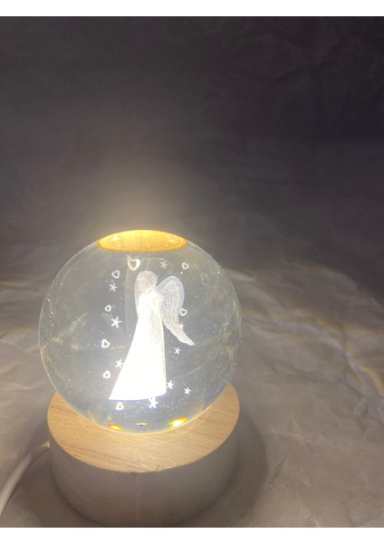 3D LED Işık Cam Küre