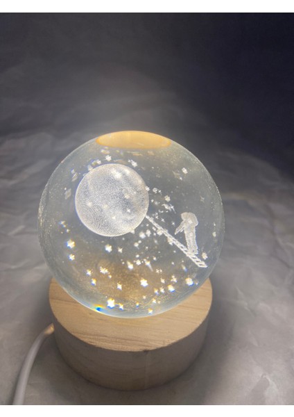 3D LED Işık Cam Küre modelleri