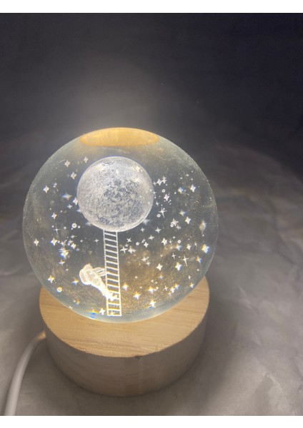3D LED Işık Cam Küre fırsatları