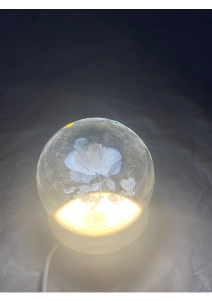3D LED Işık Cam Küre fırsatları