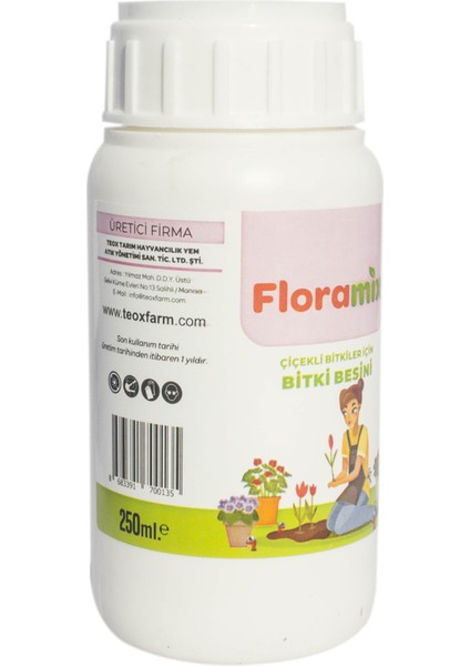 250ML Çiçekli Bitkiler Için Bitki Besini