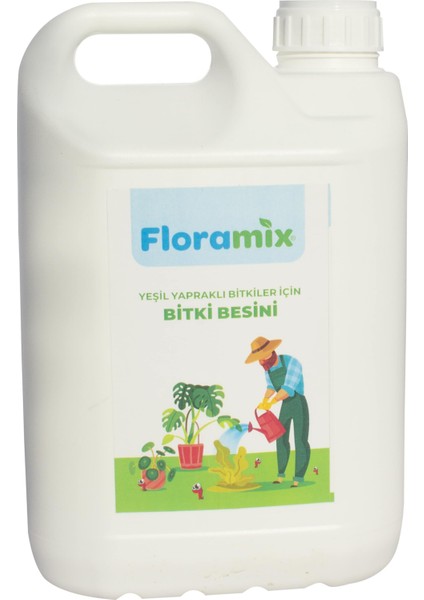 Yeşil Yapraklı Bitkiler Için Bitki Besini 5 Litre