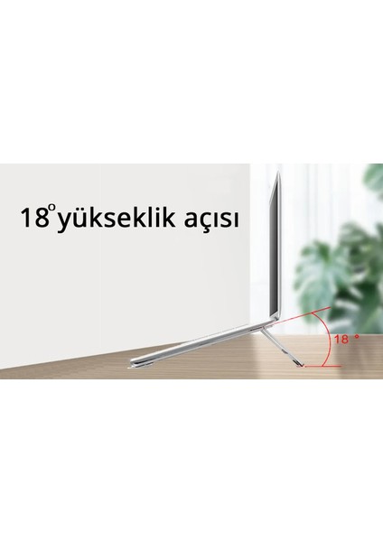 Katlanabilir Notebook Stand Alüminyum Modern Tasarım Laptop Standı INC-121S Unique