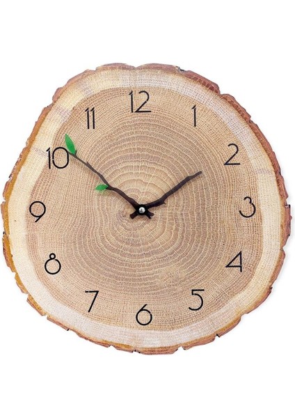 Dekoratif Ağaç Gövdesi Kütük Şeklinde 40 cm Duvar Saati indirimleri