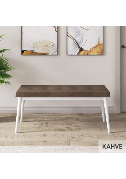 Concept Roz Serisi 80X132 Mdf Açılabilir Beyaz Mermer Desen Mutfak Masası 4 Sandalye ve 1 Bench Gold Halka modelleri