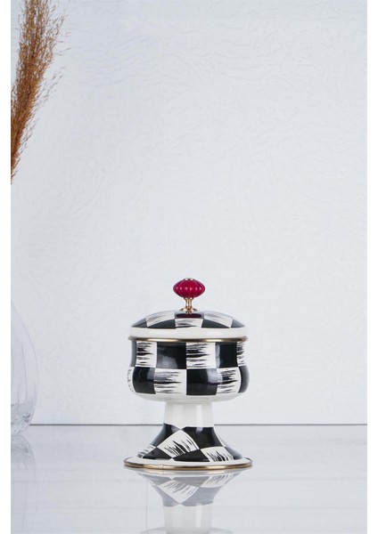 Qualita King Emaye Dama Dekor Şekerlik