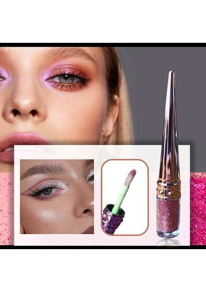 Rns Simli Likit Göz Farı Full Shot Glam Eye Glitter Dried Rose XL79