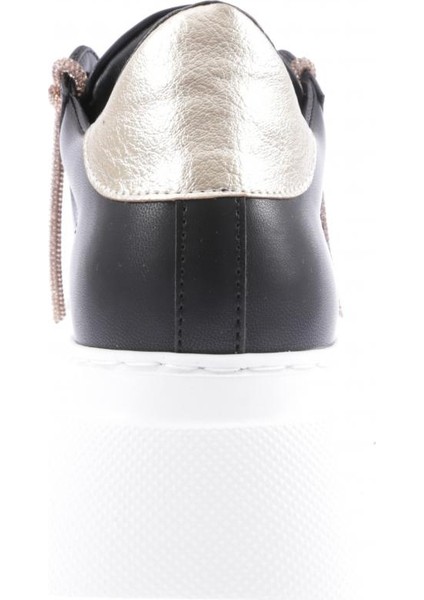 ES854-23Y Kadin Kalin Taban Silver Taş Bağcikli Sneakers Ayakkabi fırsatları