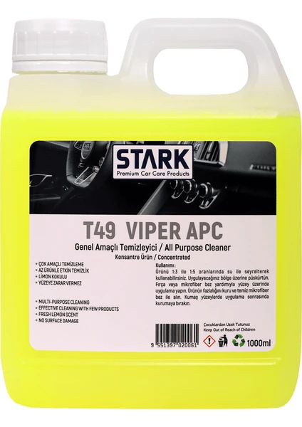 Stark Premium T49 Viper Apc Genel Amaçlı Temizleyici 1 Lt