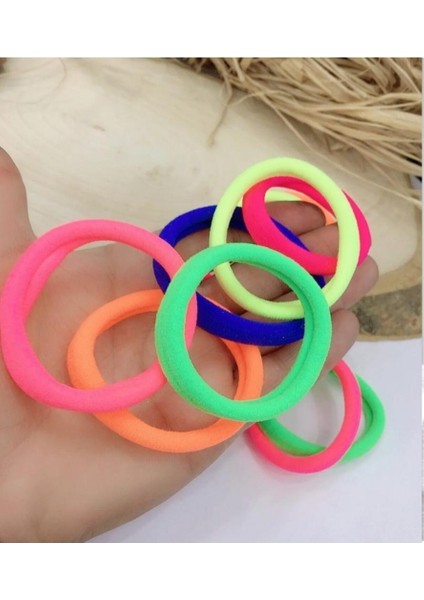 12 Adet Havlu Saç Tokası Rengarenk Dayanıklı Sert Esnek Lastik