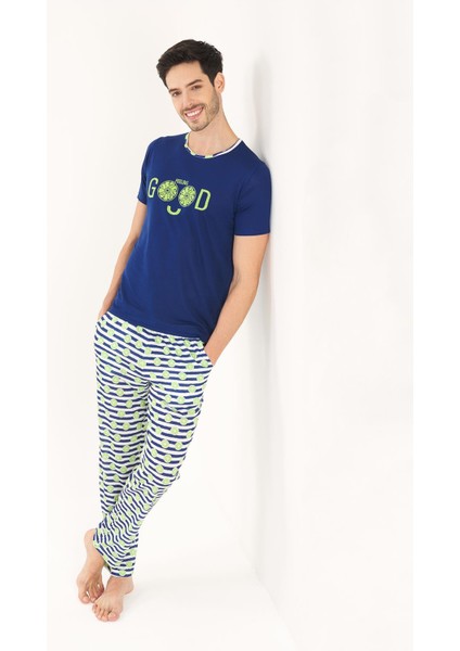 Yeni Inci Baba Oğul 2 Çift Viskon Pijama Takım 838-340