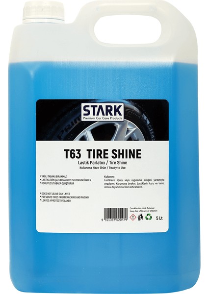 Stark Premium T63 Tire Shine Lastik Parlatıcı 5 Lt