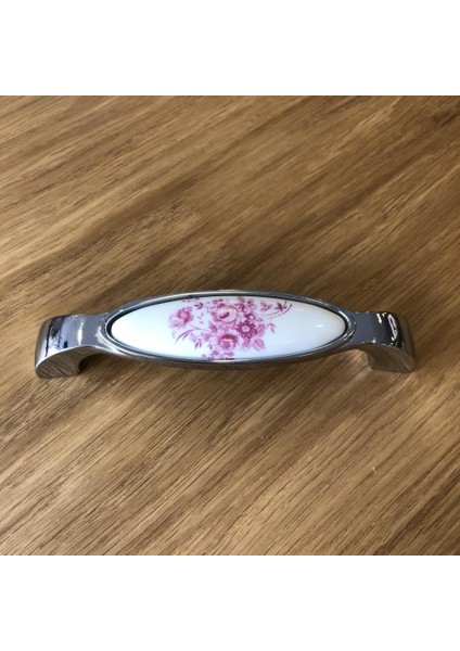 Nobel Porselen Kulp 128MM Pembe Çiçekli (2 Adet)