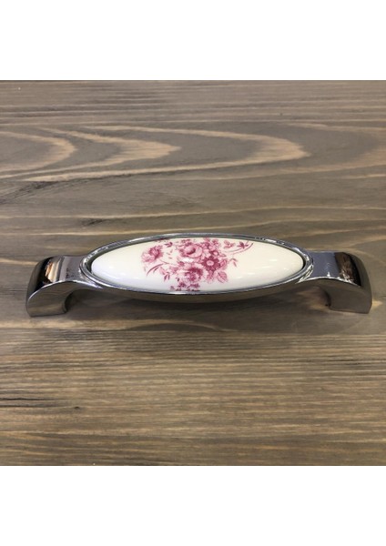 Nobel Porselen Kulp 128MM Pembe Çiçekli (2 Adet)