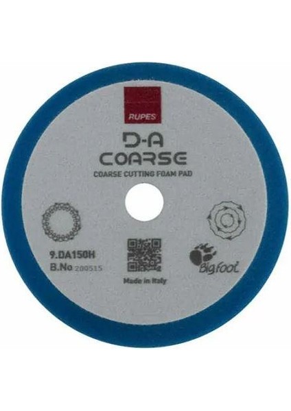 Da Coarse 130/150 mm Orbital Mavi Sert Pasta Süngeri